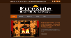 Desktop Screenshot of firesidehearth.net