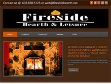 Tablet Screenshot of firesidehearth.net